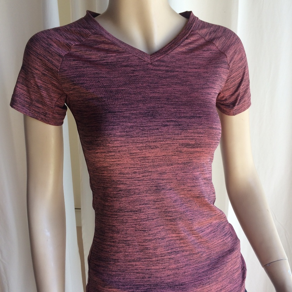 Adidas Pink and Black Athletic Tshirt